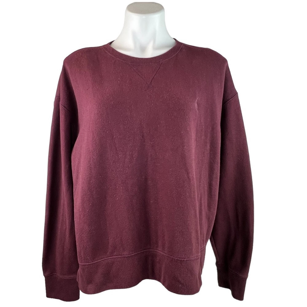POLO RALPH LAUREN Crew Sweatshirt Top XL Maroon